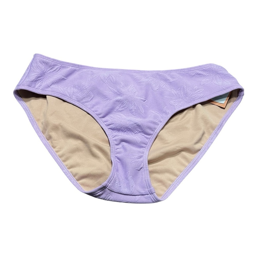 NWT Shade & Shore Lavender Floral Bikini Bottom (XL)